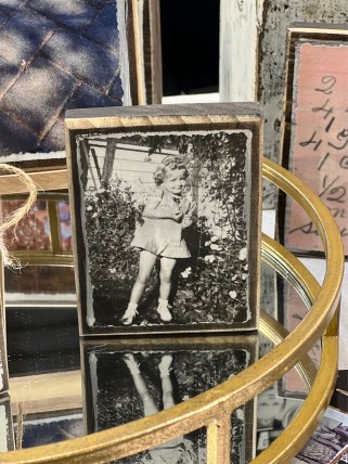 4X5 BLACK AND WHITE PHOTO BLOCK